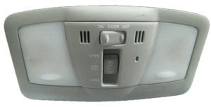 2008-2012 Nissan Rogue Gray Overhead Console Panel with Map Lights (Used OEM)