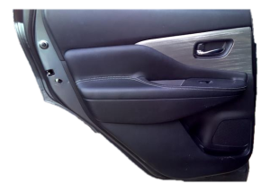 2015-2018 Nissan Murano Black Door Interior Trim Panel - Rear, Left (Driver) (Used OEM)