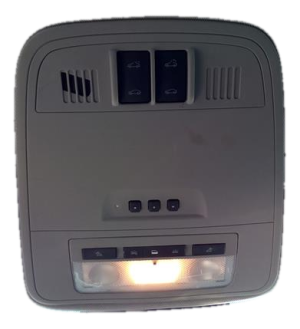 2012-2013 Buick Regal Gray Overhead Console Panel with Garage Door Opener (Used OEM)