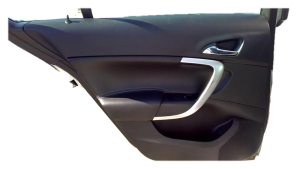 2011-2013 Buick Regal Black Door Interior Trim Panel with Power Windows and Locks - Rear (Used OEM)