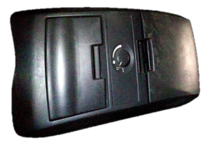 2004 Chrysler Pacifica Black Floor Console Panel - Rear (Used OEM)