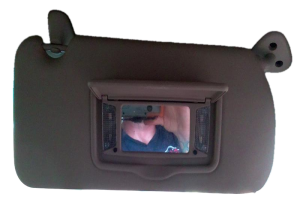 2003-2007 Cadillac CTS Beige Sun Visor - Right (Passenger) (Used OEM)