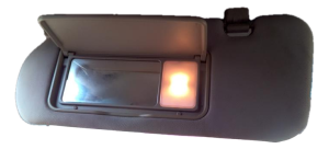 2005-2007 Kia Sorento Tan Sun Visor without Illuminated Vanity Mirror - Left (Driver) (Used OEM)