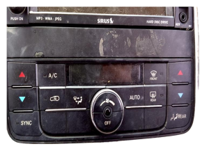 2011-2013 Dodge Durango Temperature Control Module with Rear Wiper and Heated Seat Switches - Front (Used OEM)