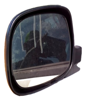 2004-2006 Toyota Tundra White Power Door/Side View Mirror - Left (Driver) (Used OEM)
