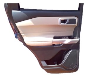 2020-2025 Lincoln Aviator Black Door Interior Trim Panel with Power Windows and Locks - Rear, Left (Driver) (Used OEM)