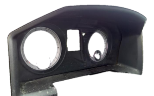 2019-2021 Ram 1500 Classic Black Radio and Climate Control Instrument Panel Bezel (Used OEM)