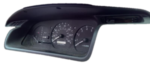 1997-2001 Toyota Camry Black Speedometer and Radio Instrument Panel Bezel (Used OEM)