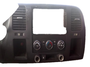 2007-2013 GMC Sierra 2500 HD Gray Radio and Air Vent Instrument Panel Bezel (Used OEM)
