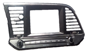 2017-2018 Hyundai Elantra Tan Radio Instrument Panel Bezel (Used OEM)