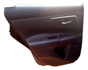 2013-2018 Nissan Altima Black Door Interior Trim Panel - Rear, Left (Driver) (Used OEM)