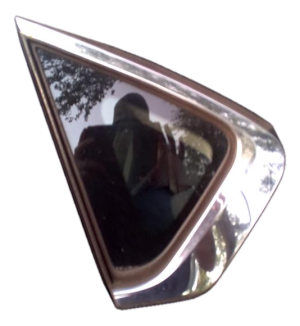 2013-2018 Nissan Altima Chrome Tinted Quarter Glass with Chrome Trim - Left (Driver) (Used OEM)