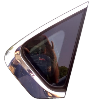 2013-2018 Nissan Altima Chrome Tinted Quarter Glass - Right (Passenger) (Used OEM)