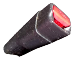 2009-2010 Dodge Challenger Black Seat Belt Buckle - Front, Right (Passenger) (Used OEM)