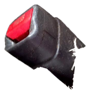 2009-2010 Dodge Challenger Black Seat Belt Buckle - Front, Left (Driver) (Used OEM)