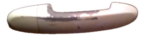 2007-2012 Hyundai Santa Fe White Exterior Door Handle - Front, Right (Passenger) (Used OEM)