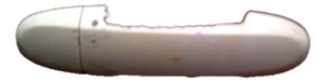 2007-2012 Hyundai Santa Fe White Exterior Door Handle - Rear, Right (Passenger) (Used OEM)