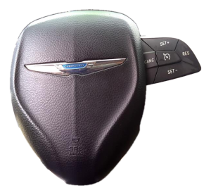 2015-2017 Chrysler 200 Black Steering Wheel Air Bag - Left (Driver) (Used OEM)