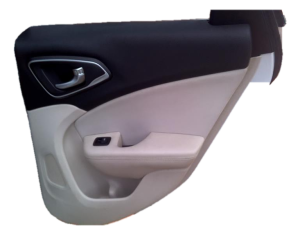 2015-2017 Chrysler 200 Beige Door Interior Trim Panel with Power Windows and Locks - Rear, Right (Passenger) (Used OEM)