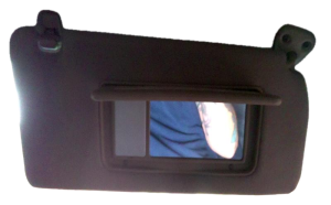 1998-2001 Lexus IS300 Black Illuminated Sun Visor without HomeLink - Right (Passenger) (Used OEM)