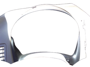 2005-2009 Hyundai Tucson Tan Radio Instrument Panel Bezel (Used OEM)
