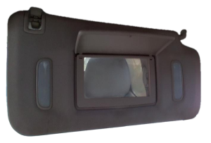2007-2014 GMC Sierra 2500 HD Gray Sun Visor with Illuminated Vanity Mirror - Right (Passenger) (Used OEM)