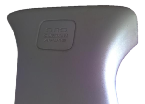 2015-2018 Nissan Altima Gray Roof Curtain Air Bag - Left (Driver) (Used OEM)