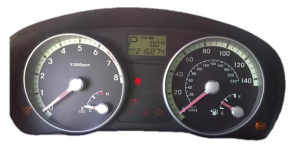 2006-2008 Hyundai Accent Instrument Cluster with TPMS and MPH Speedometer (Used OEM)
