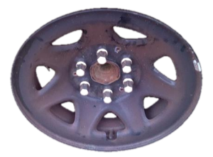 2015-2020 GMC Yukon XL Black 17x8 7-Spoke Painted Steel Wheel (Used OEM)