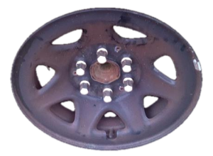 2015-2020 GMC Yukon XL Black 17x8 7-Spoke Painted Steel Wheel (Used OEM)