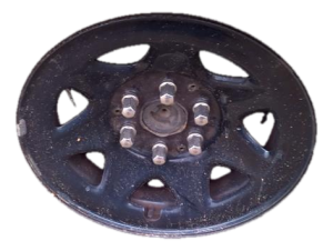 2015-2020 GMC Yukon XL Black 17x8 7-Spoke Painted Steel Wheel (Used OEM)