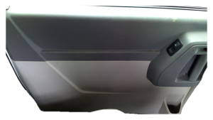 2008-2020 Dodge Grand Caravan Gray Front Door Interior Trim Panel - Rear, Left (Driver) (Used OEM)