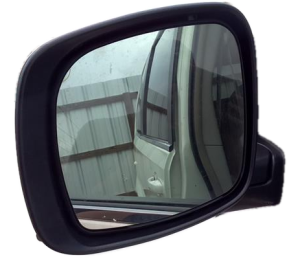 2008-2010 Dodge Grand Caravan White Power Door/Side View Mirror - Left (Driver) (Used OEM)