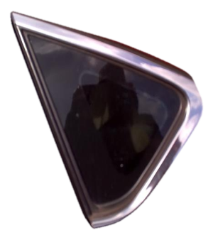 2013-2018 Nissan Altima Tinted Quarter Glass with Chrome Trim - Left (Driver) (Used OEM)