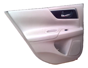 2013-2018 Nissan Altima Tan Door Interior Trim Panel - Rear, Left (Driver) (Used OEM)