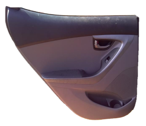 2012-2018 Ford Focus Gray Door Interior Trim Panel - Rear, Left (Driver) (Used OEM)