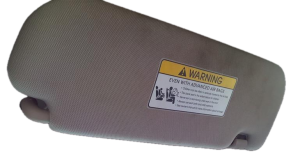 2011-2016 Kia Optima Beige Illuminated Sun Visor - Left (Driver) (Used OEM)