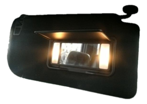 2015-2016 Ford F-150 Black Sun Visor with Sunroof without Illuminated Mirror - Right (Passenger) (Used OEM)