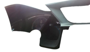 2016-2021 Honda Civic Black Speedometer Instrument Panel Bezel (Used OEM)