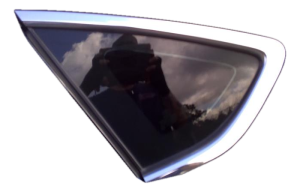 2013-2020 Ford Fusion Chrome Tinted Quarter Glass with Chrome Trim - Left (Driver) (Used OEM)