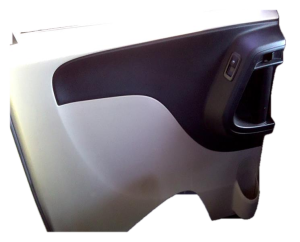 2011-2020 Dodge Grand Caravan Gray Door Interior Trim Panel with Power Windows and Locks - Rear, Left (Driver) (Used OEM)