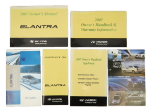 2007-2010 Hyundai Elantra Sedan Owners Manual (Used OEM)