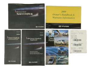 2007-2009 Hyundai Santa Fe Complete Owners Manual Set (Used OEM)