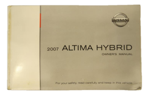2007 Nissan Altima Owners Manual Book (Used OEM)