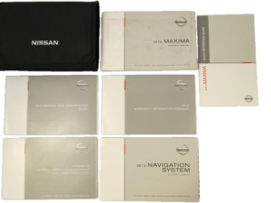 2013 Nissan Maxima Complete Owners Manual Set with Case (Used OEM)