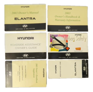 2001-2003 Hyundai Elantra Owners Manual (Used OEM)