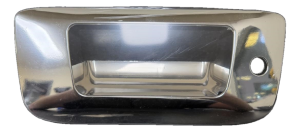 2007-2009 GMC Sierra Chrome Textured Tailgate Exterior Door Handle Bezel (Used OEM)
