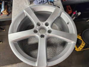 2008-2009 Volkswagen Golf Silver 5-Spoke Silver Alloy Wheel (Used OEM)