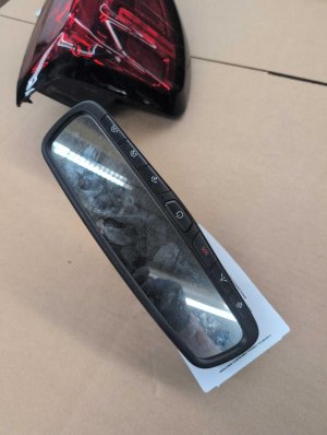 OEM Auto-Dimming HomeLink Compass Interior Rear View Mirror for 2011-2020 Genesis & Hyundai - Rear
