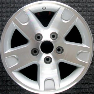 2002-2004 Ford F-150 Silver 17x7.5 5-Spoke Machined Silver Alloy Wheel (Remanufactured OEM)